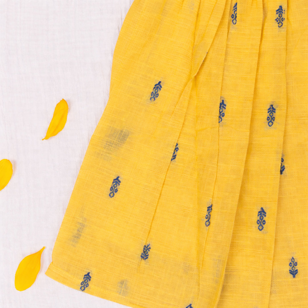 Sunshine Bloom Handloom Skirt set