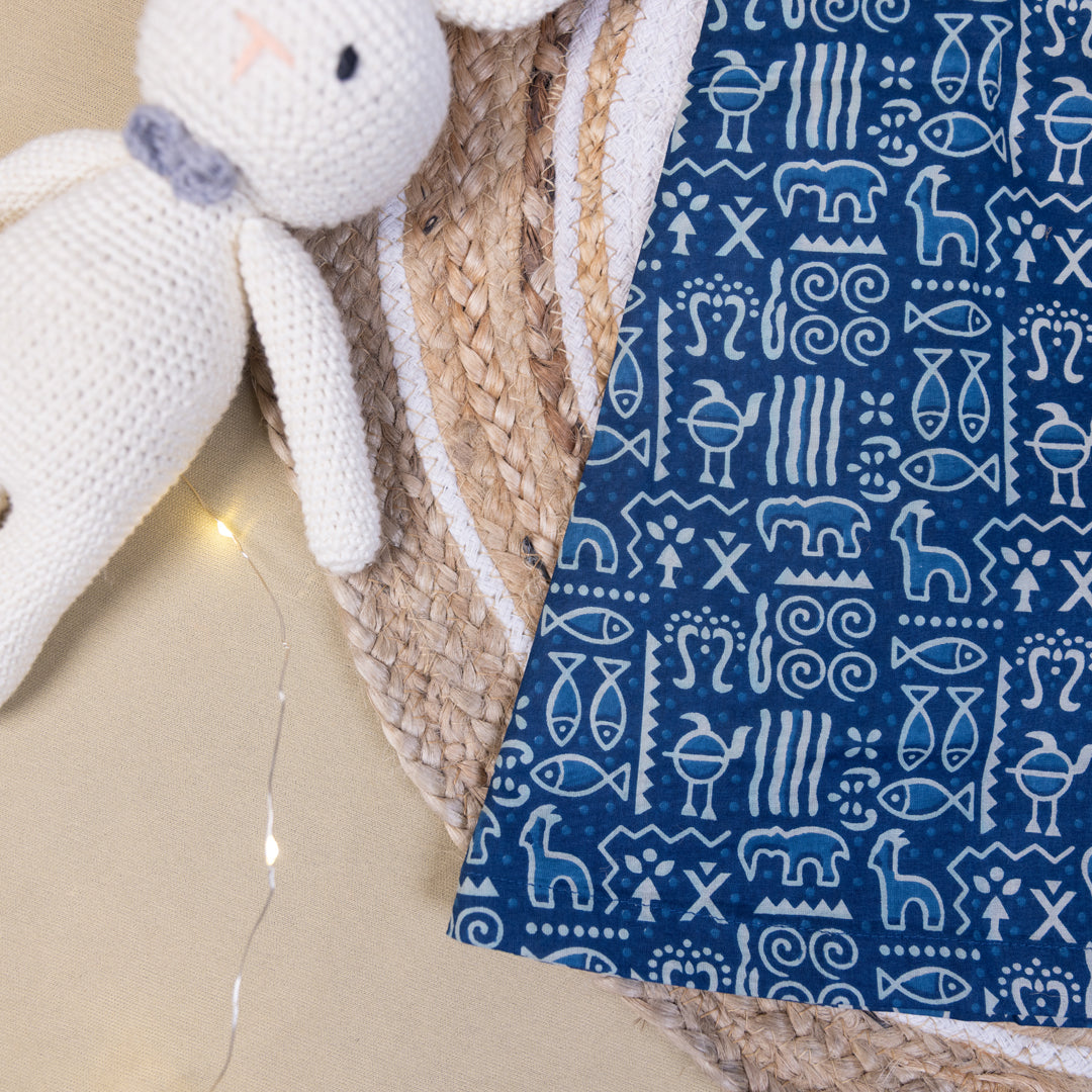 Indigo Tribal A-Line Frock