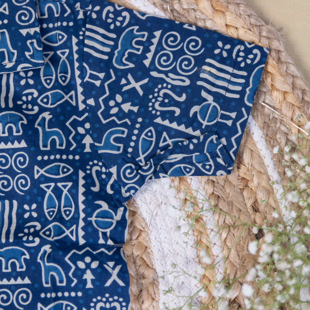 Indigo Tribal Co-ord set