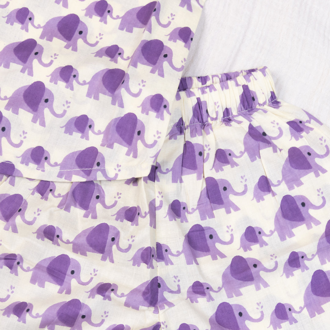 Lilac Elephant Co-ord Set