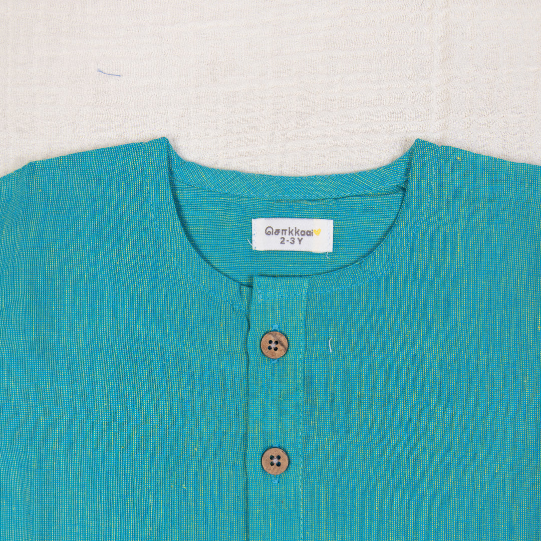 Teal Blue Kurta