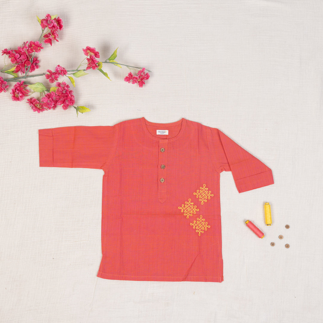 Rust Red Kurta