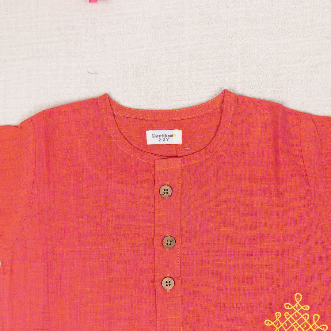 Rust Red Kurta