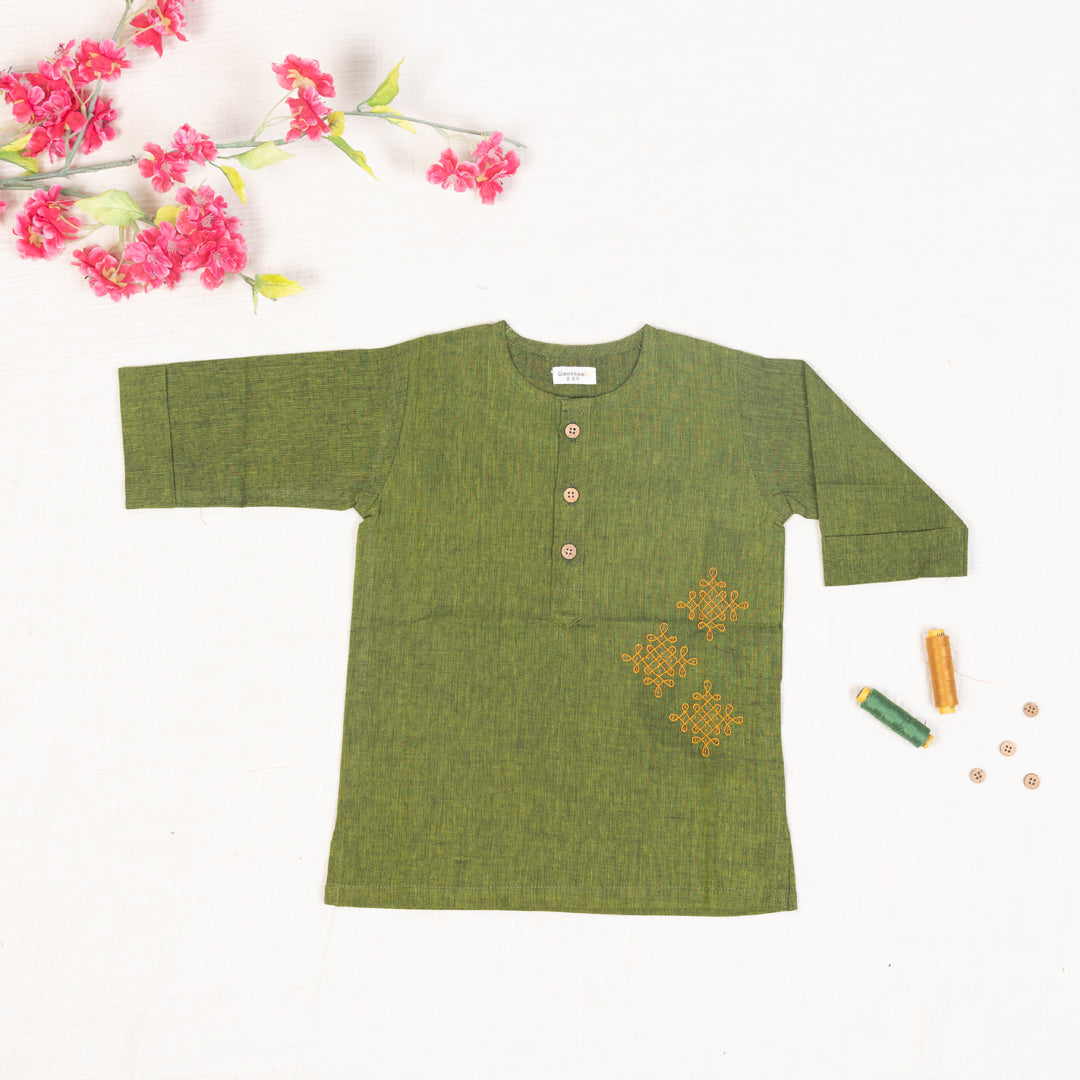 Olive Green Kurta