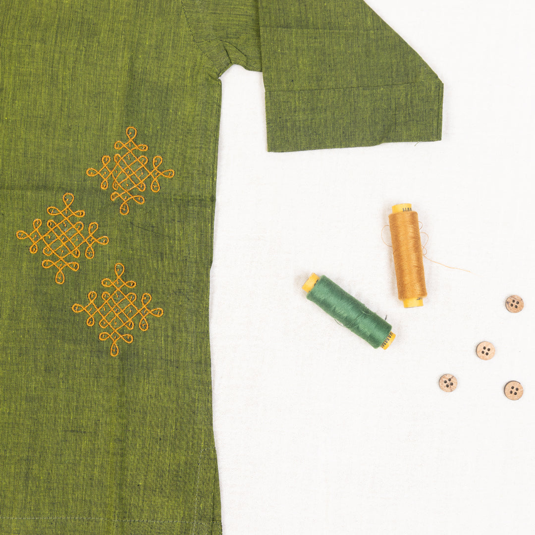 Olive Green Kurta
