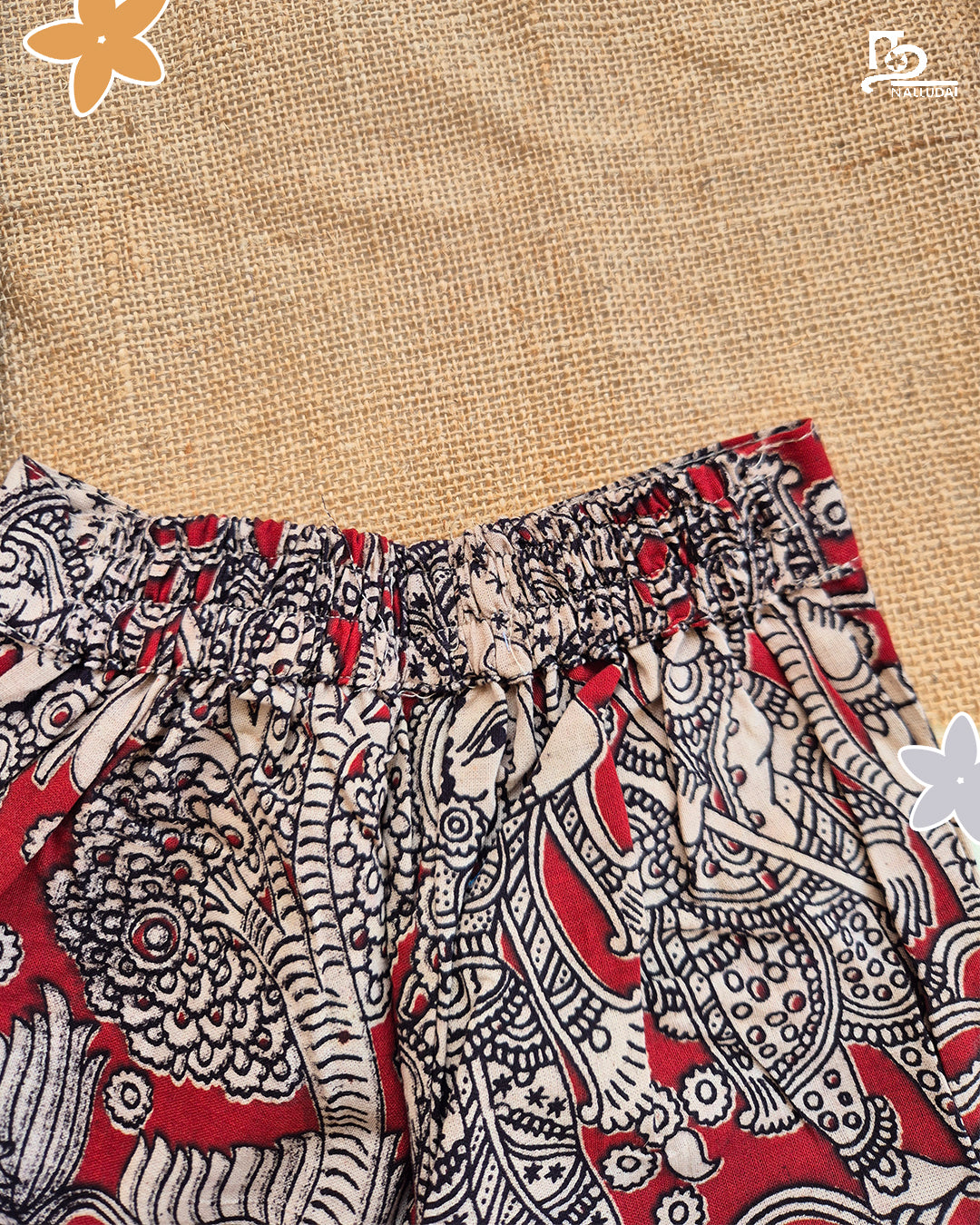 Red Heritage Kalamkari Palazzo Set