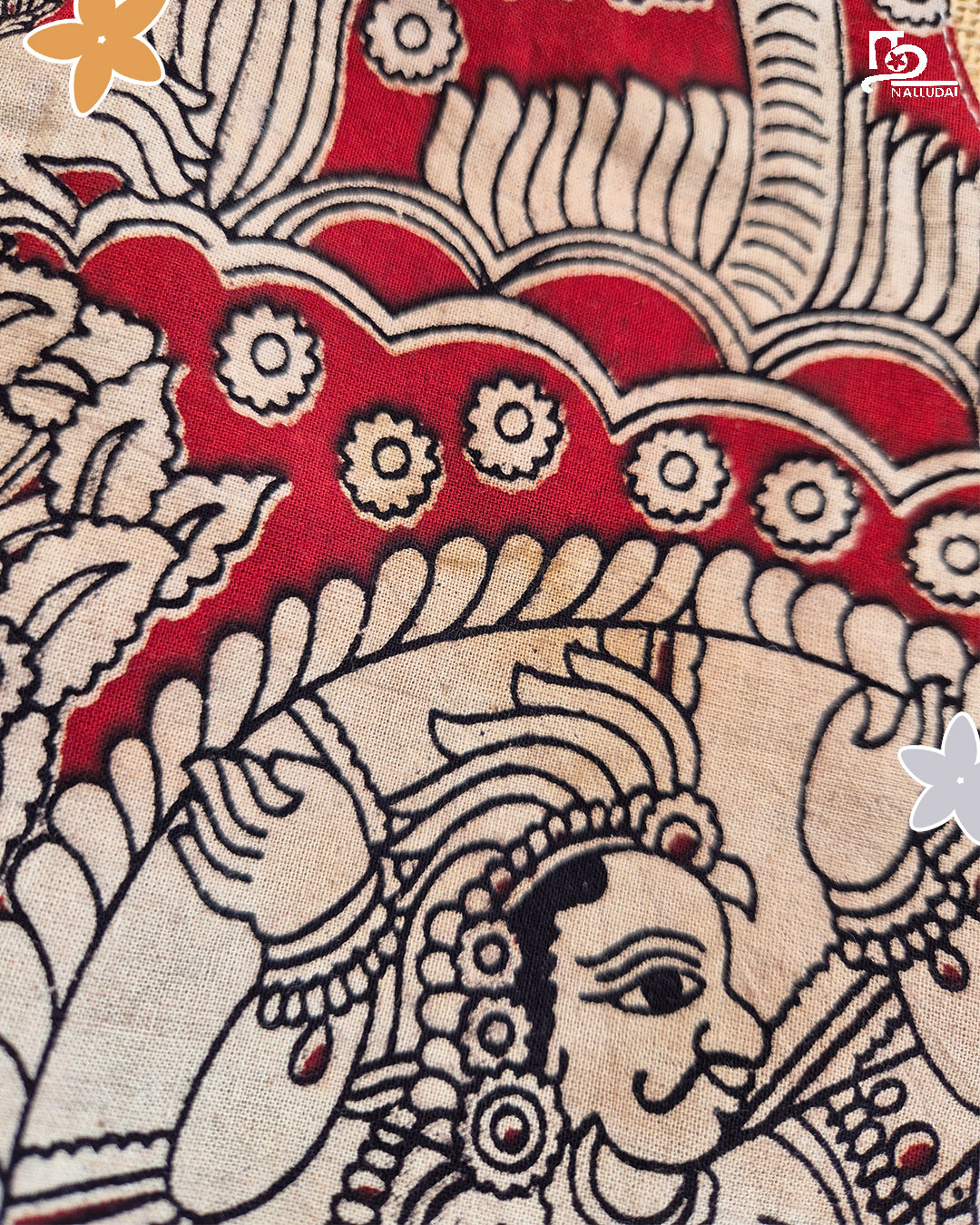 Red Heritage Kalamkari Palazzo Set
