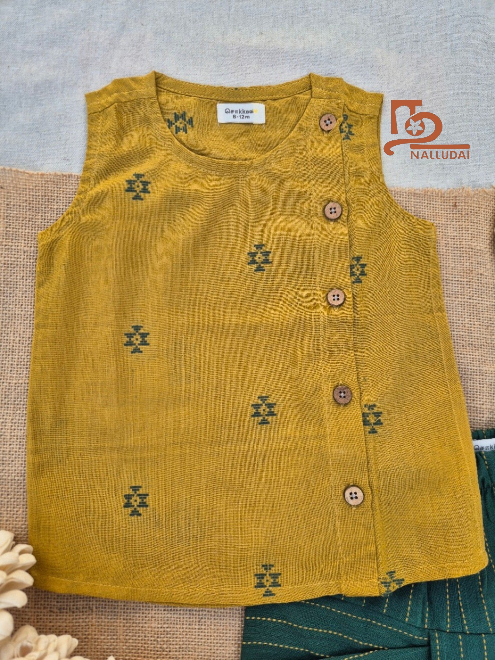 Mustard Grove Dhoti set