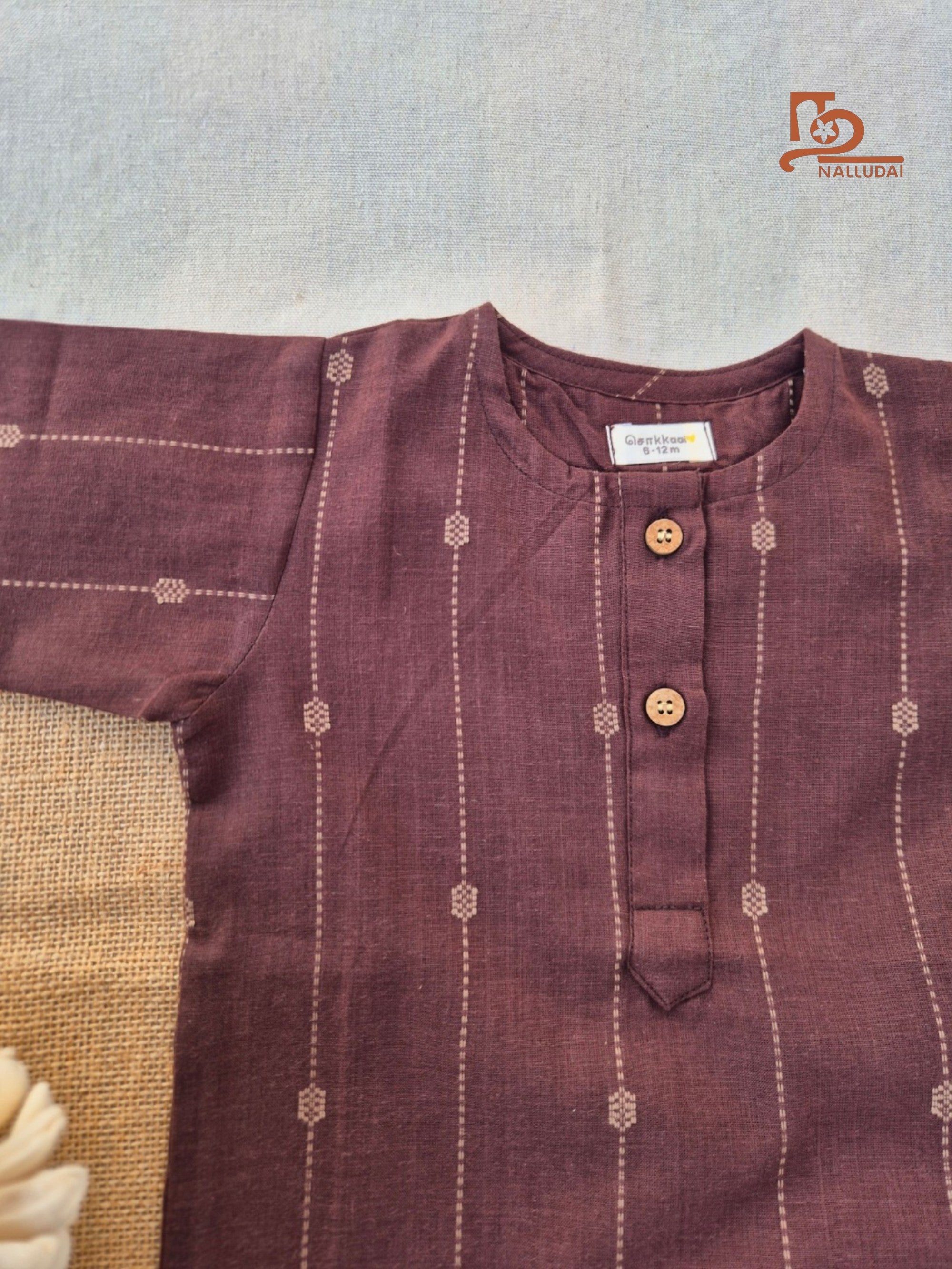Cocoa Dune Handloom Dhoti set