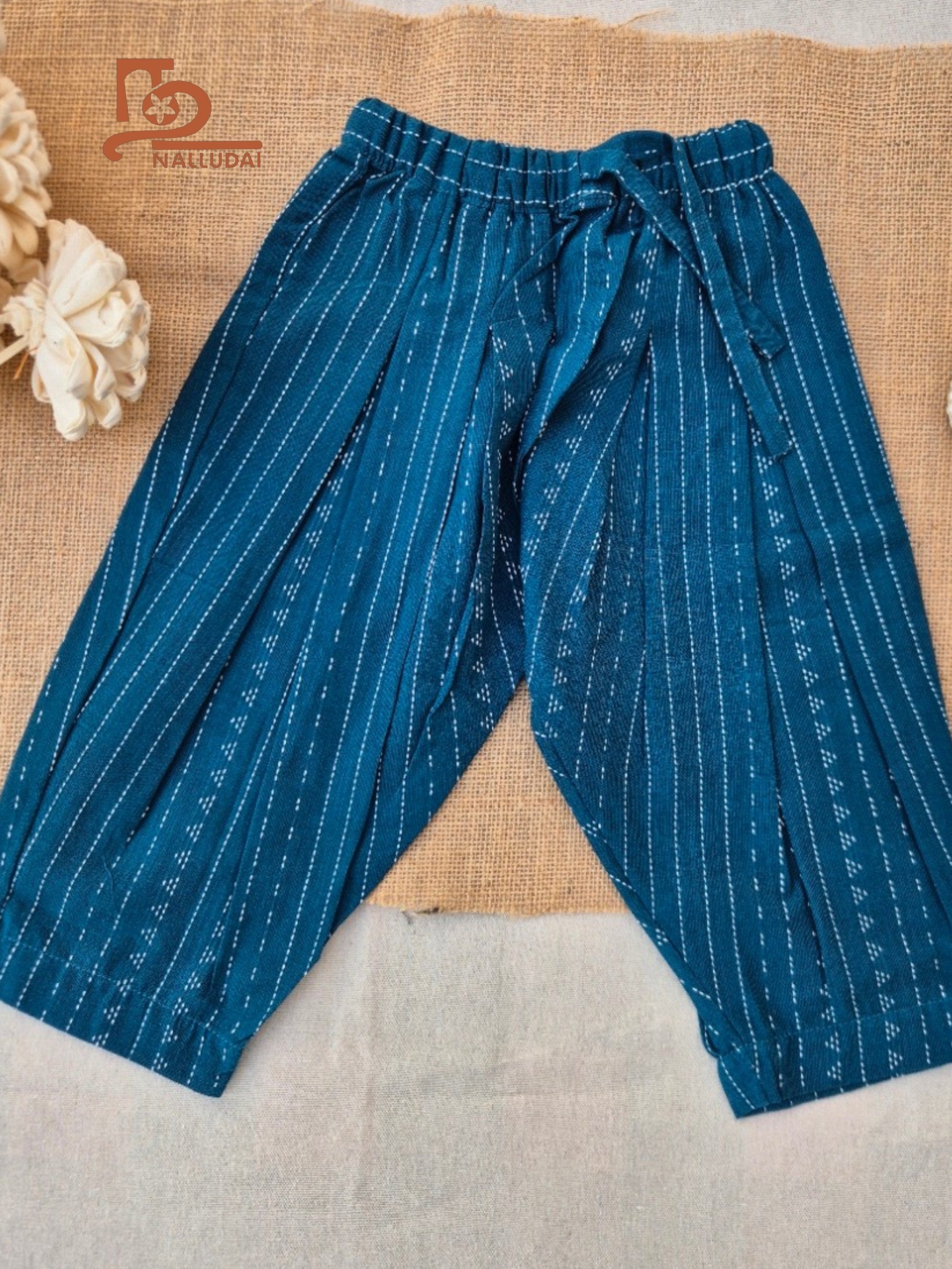 Ivory Tide Handloom Tie-up Tunic set