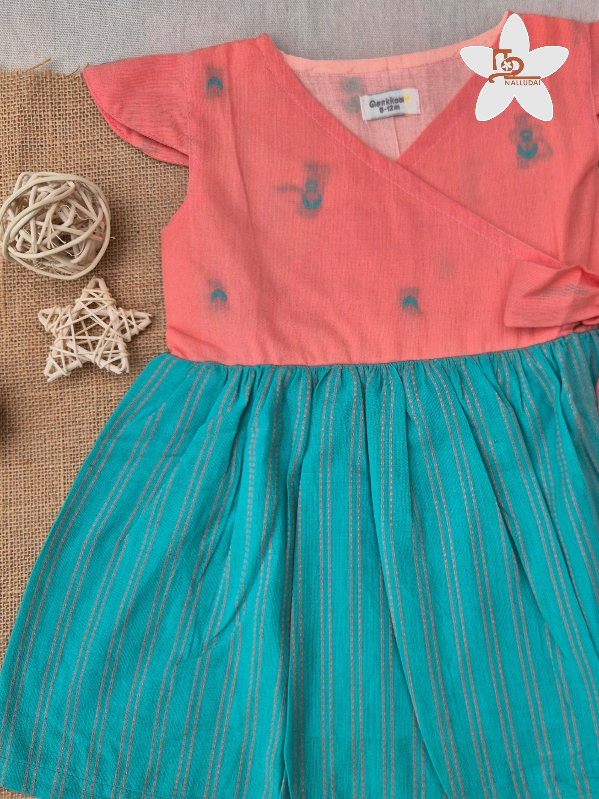 Sea Breeze Cross Over Flared Frock