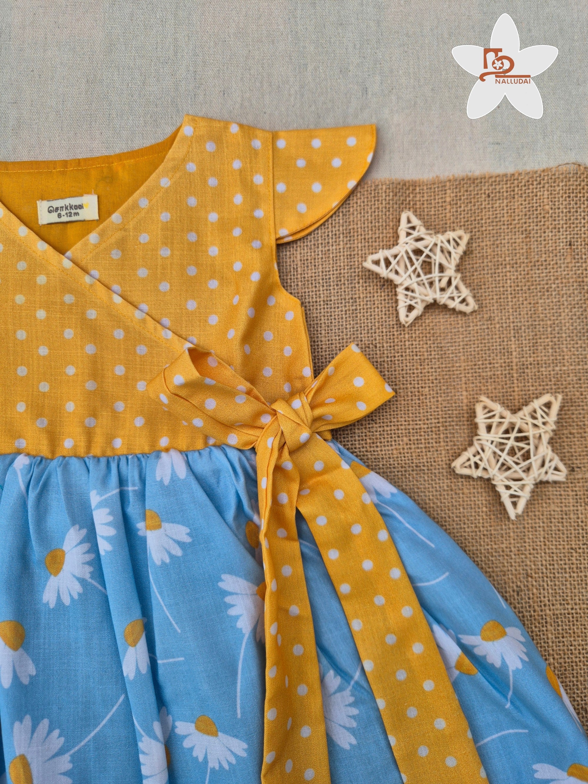 Sunshine Daisy Cross Over Flared Frock