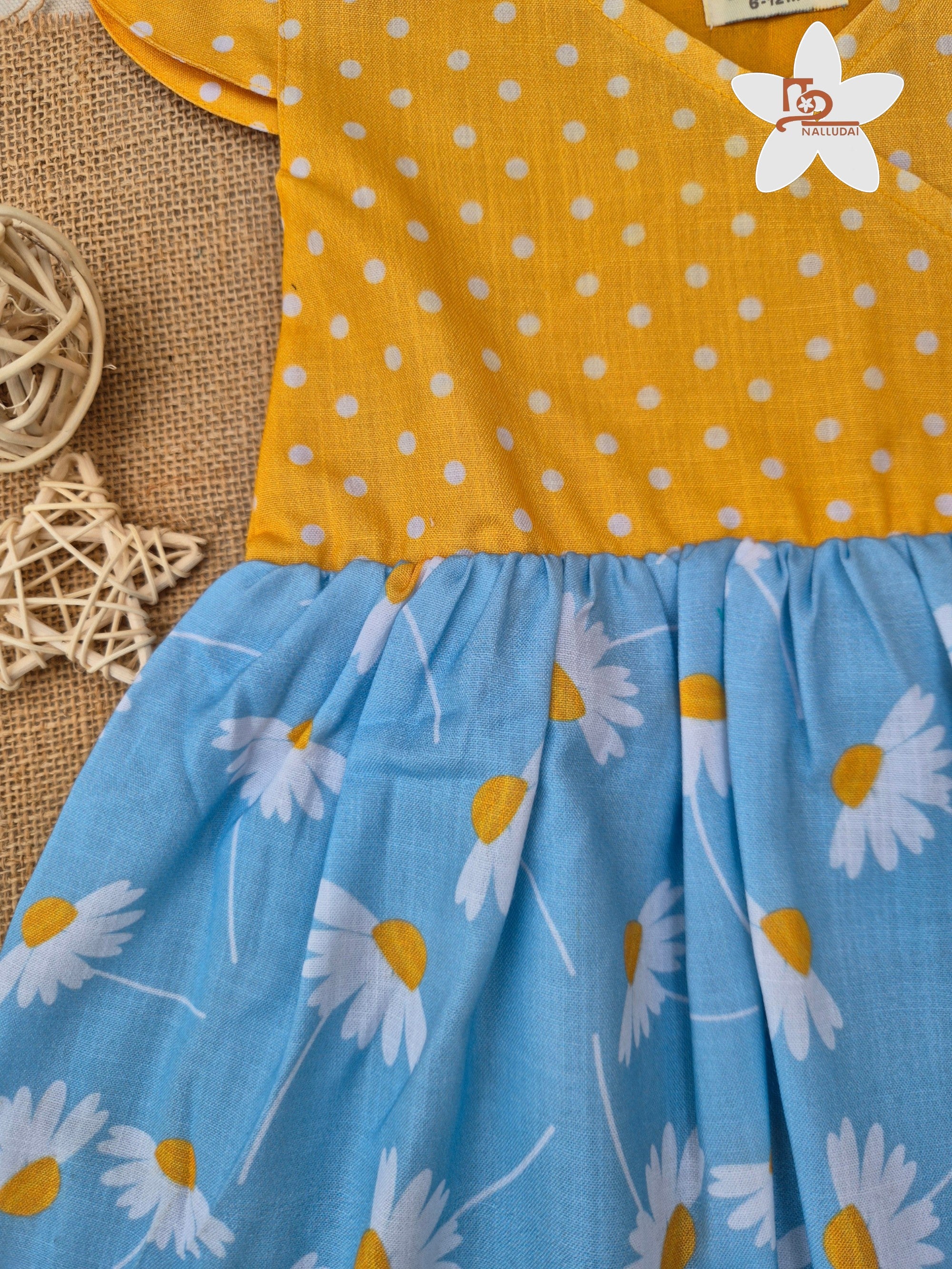 Sunshine Daisy Cross Over Flared Frock