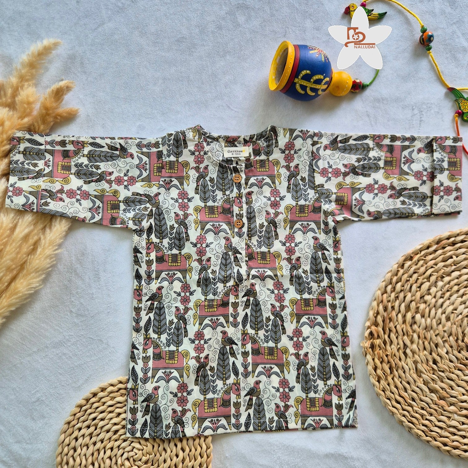 Ivory Kalamkari Inspired Kurta