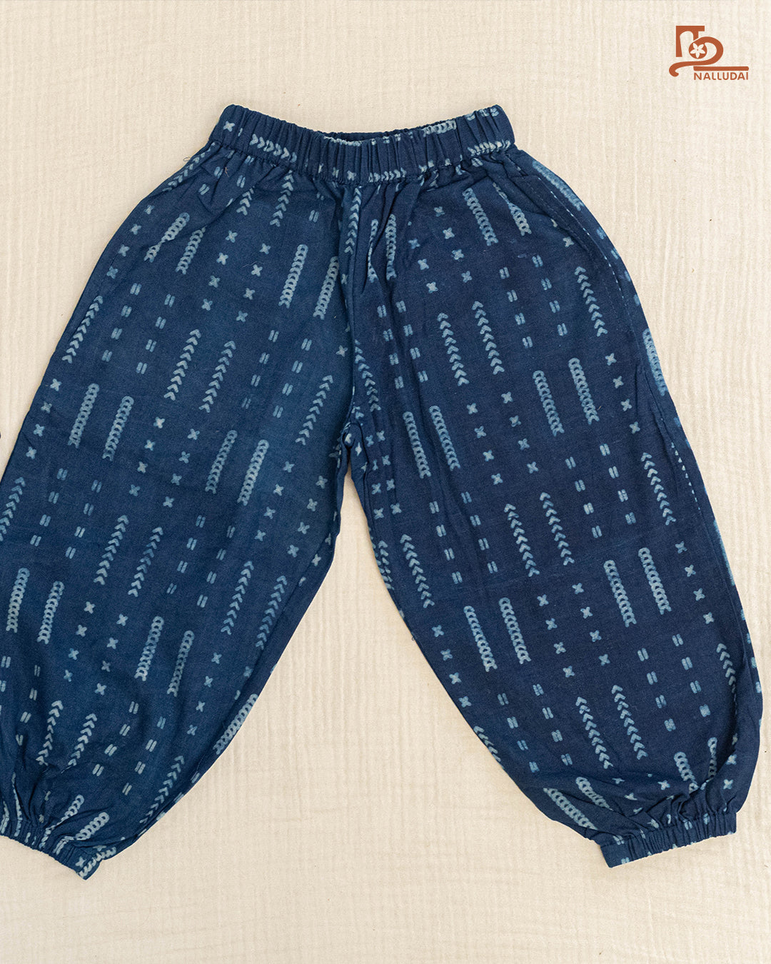 Indigo Arrow Weaves Jogger Pant