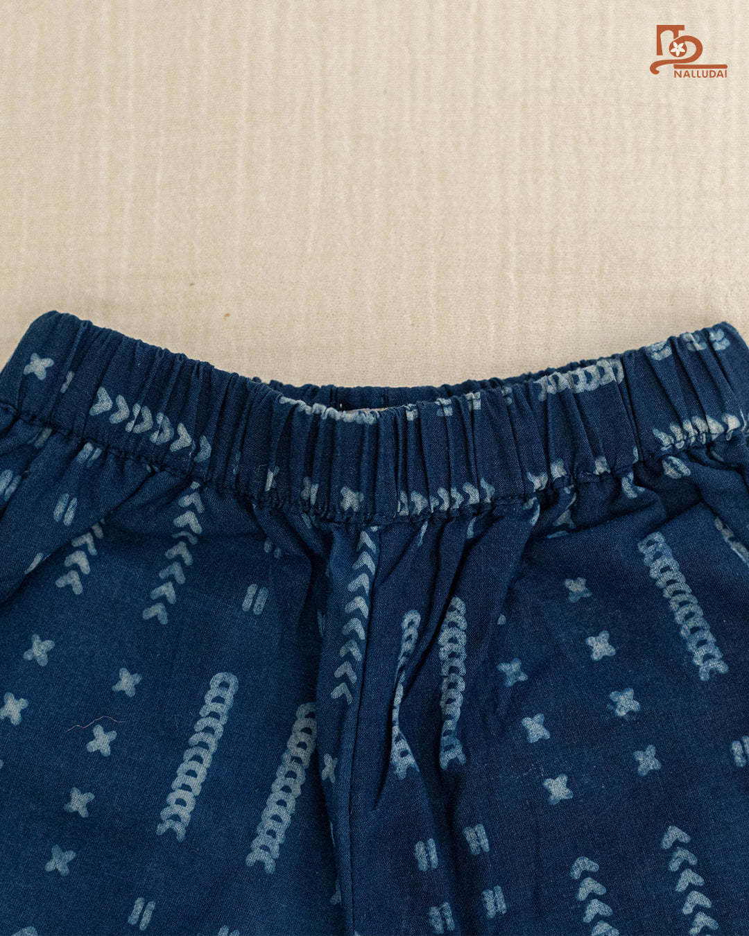 Indigo Arrow Weaves Jogger Pant