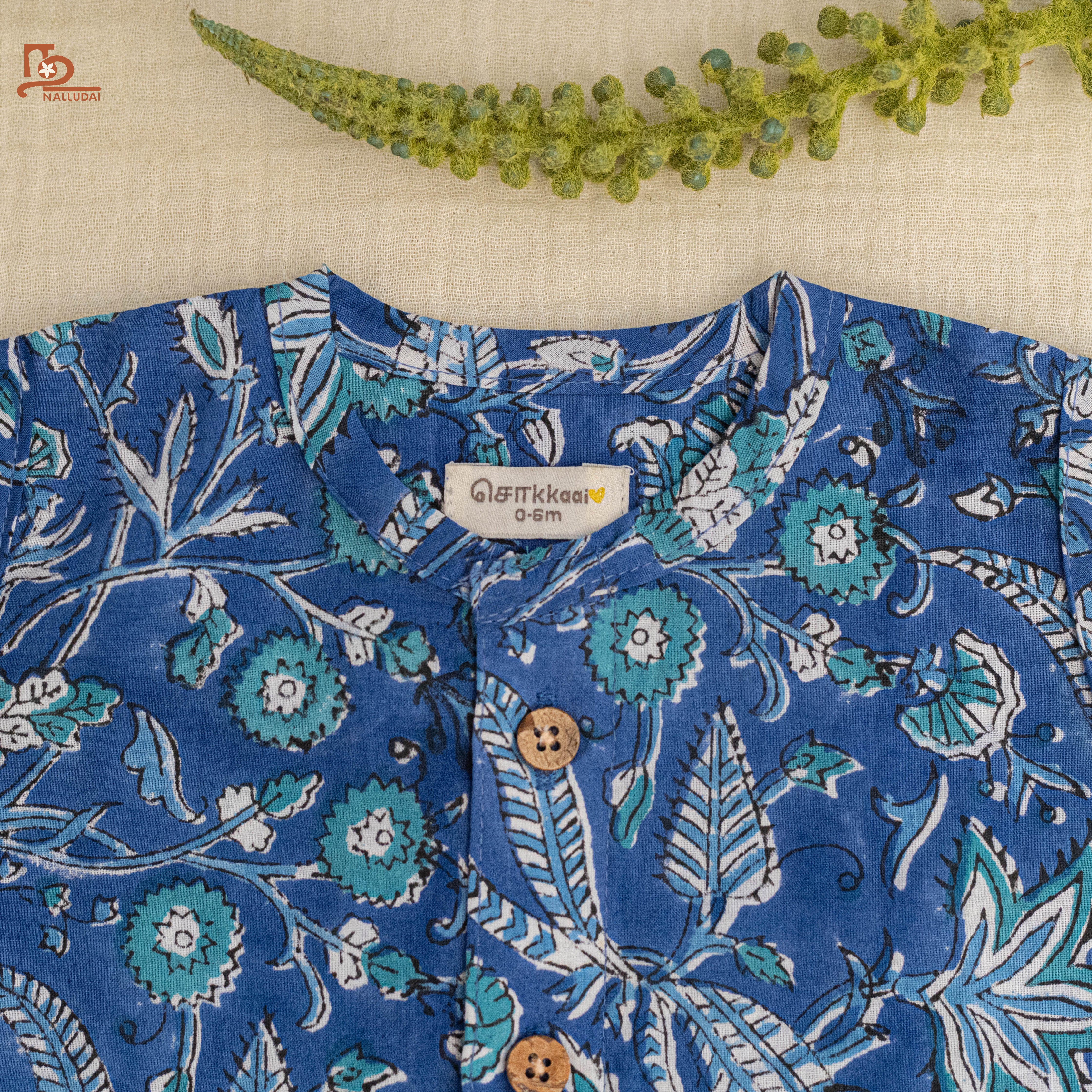 Indigo Bloom Sleeveless Jabla