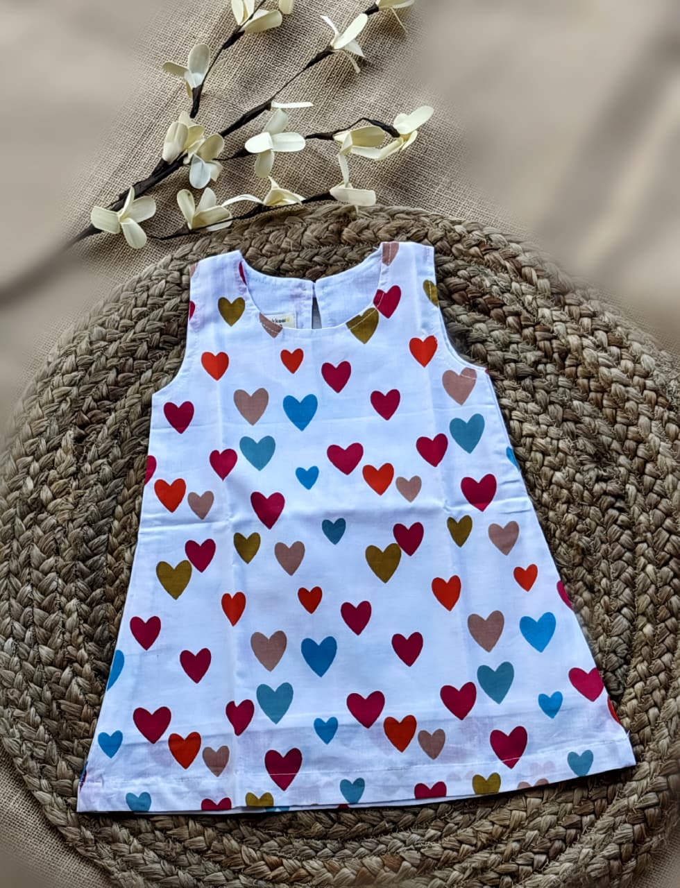 Candy Hearts  A-Line  Frock