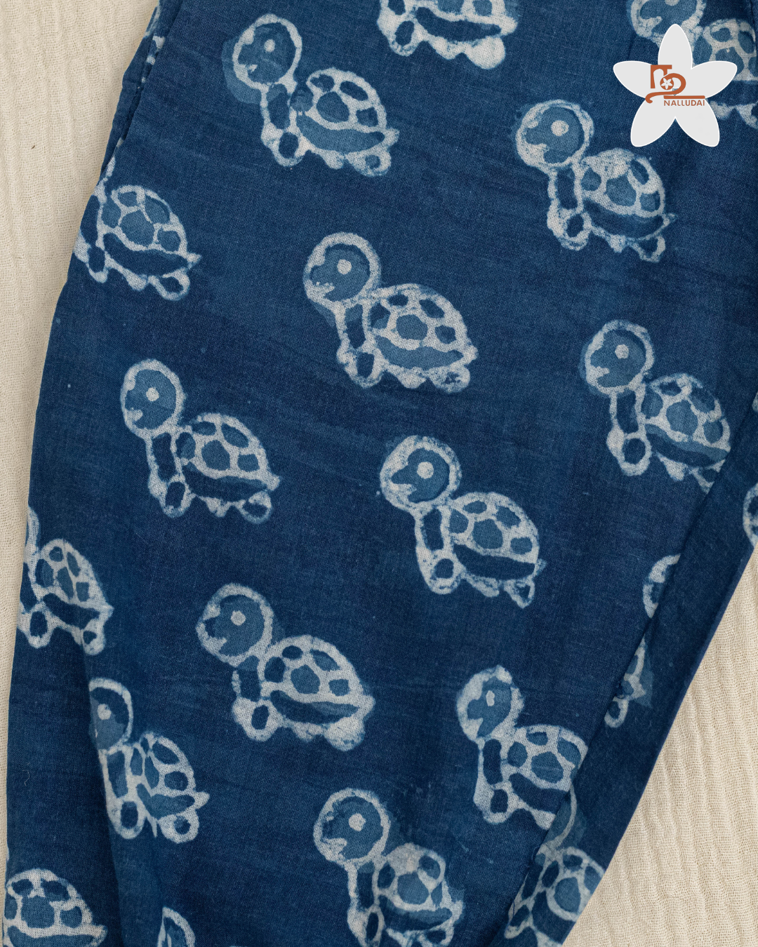 Indigo Turtle Jogger Pant