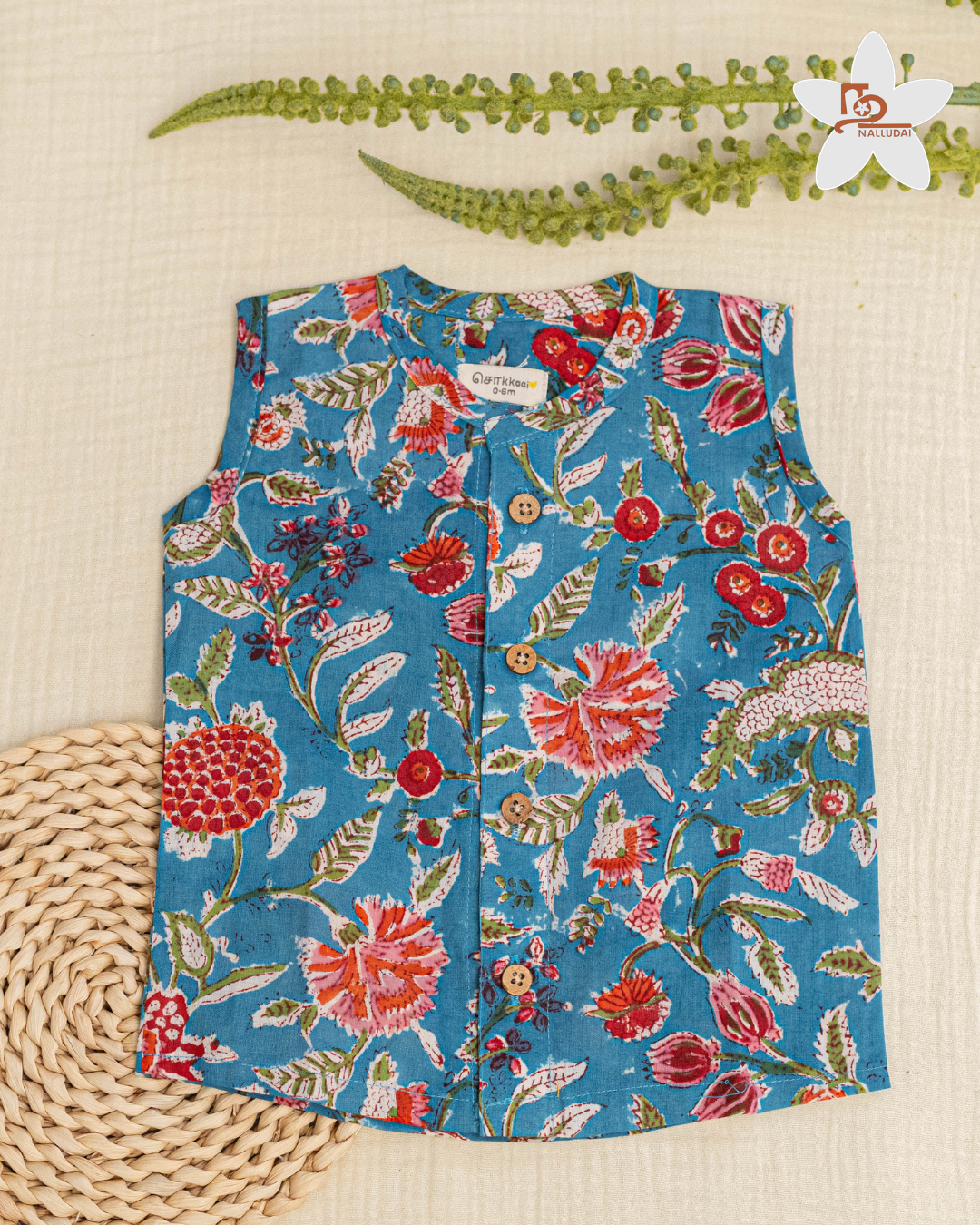 Blue Blossom Sleeveless Jabla