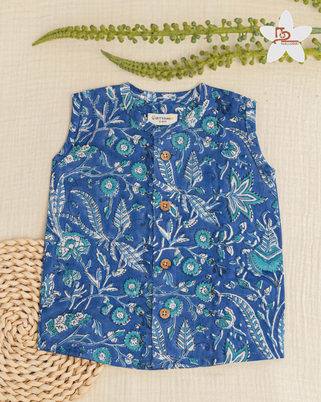 Indigo Bloom Sleeveless Jabla