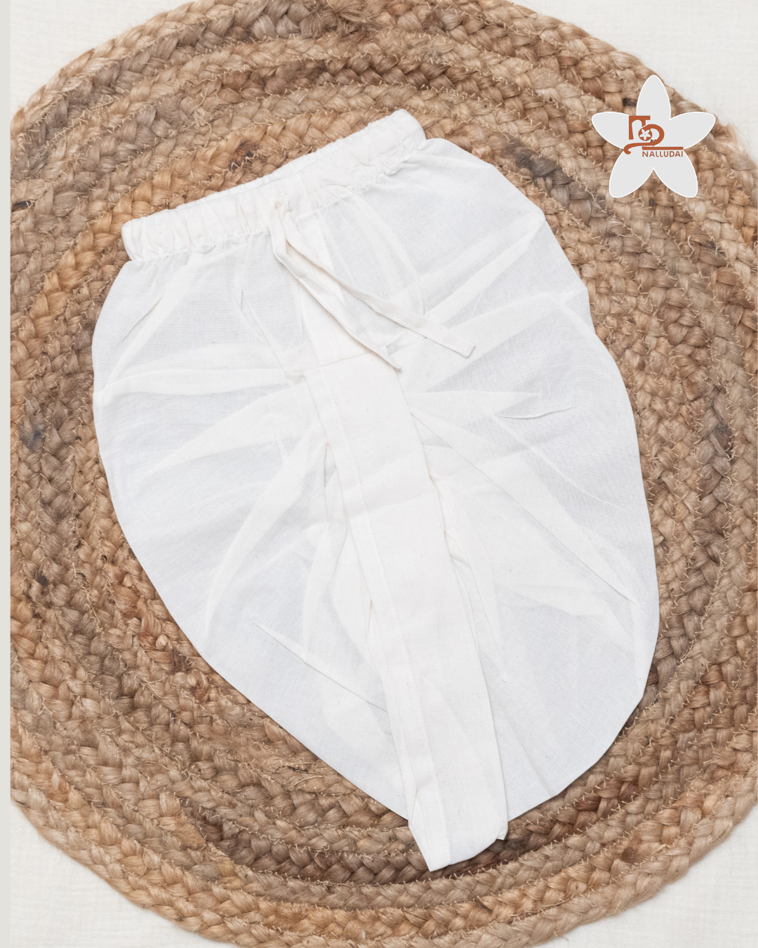 Off White Cotton Dhoti Pants