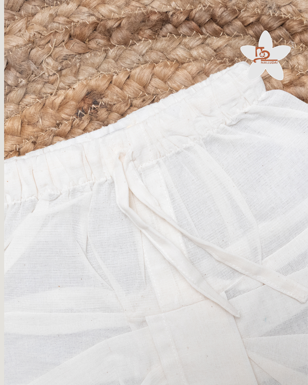 Off White Cotton Dhoti Pants