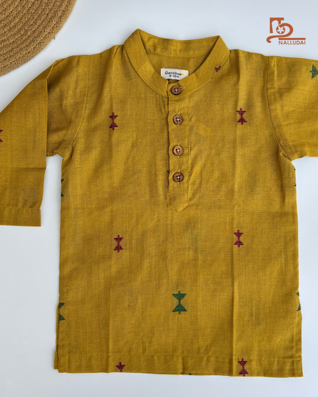 Mustard Maroon Royale Dhoti Set
