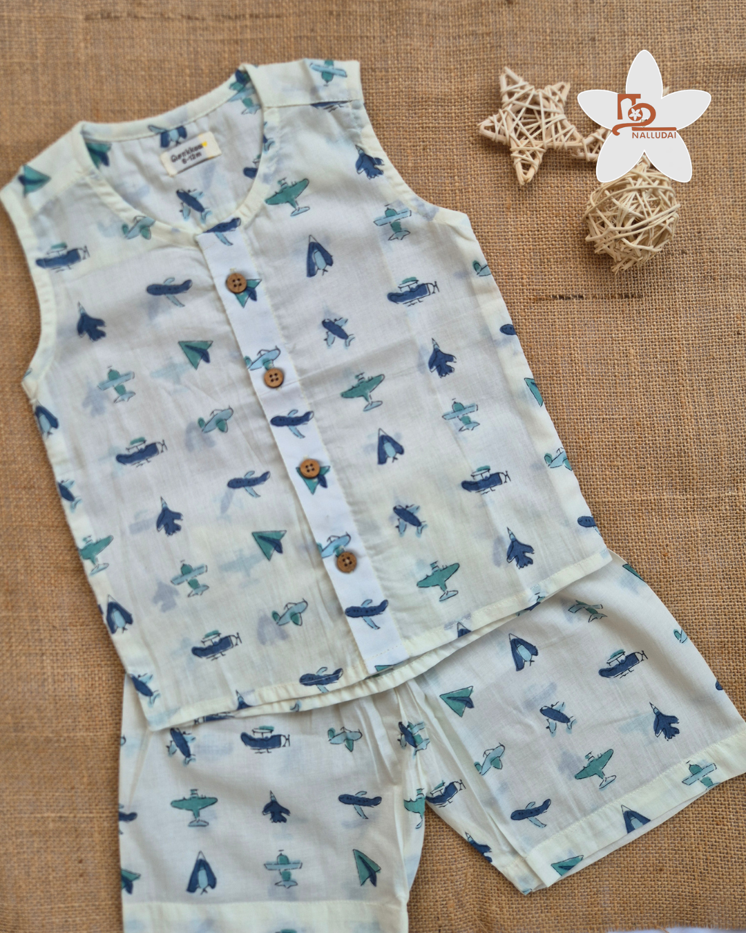 Junior Aviator Sleeveless Co-ord Set