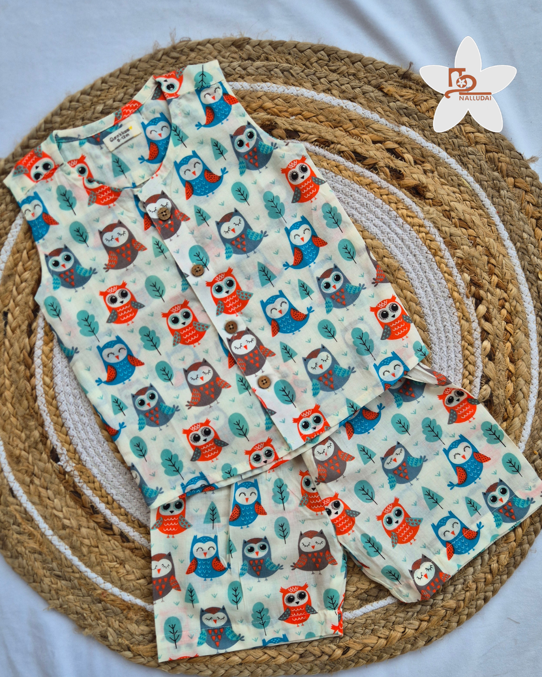 Owl Tales Sleeveless Co-ord Set