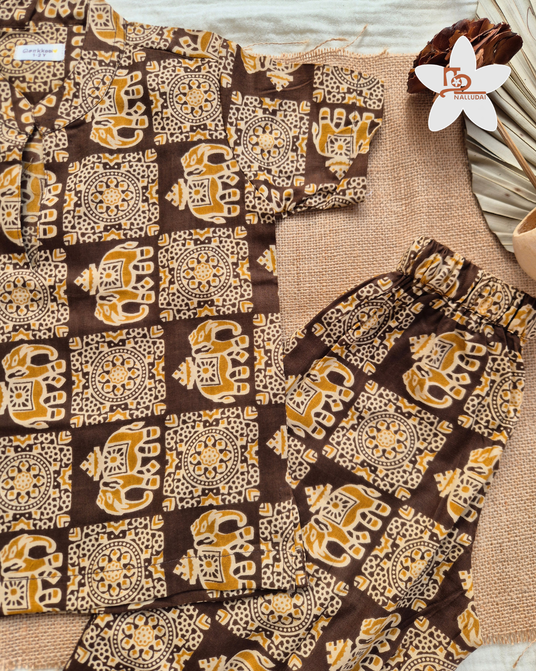 Brown Elephant Trail Jogger set