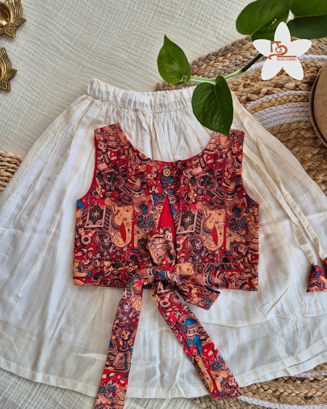 Onam Folklore Skirt & Top set