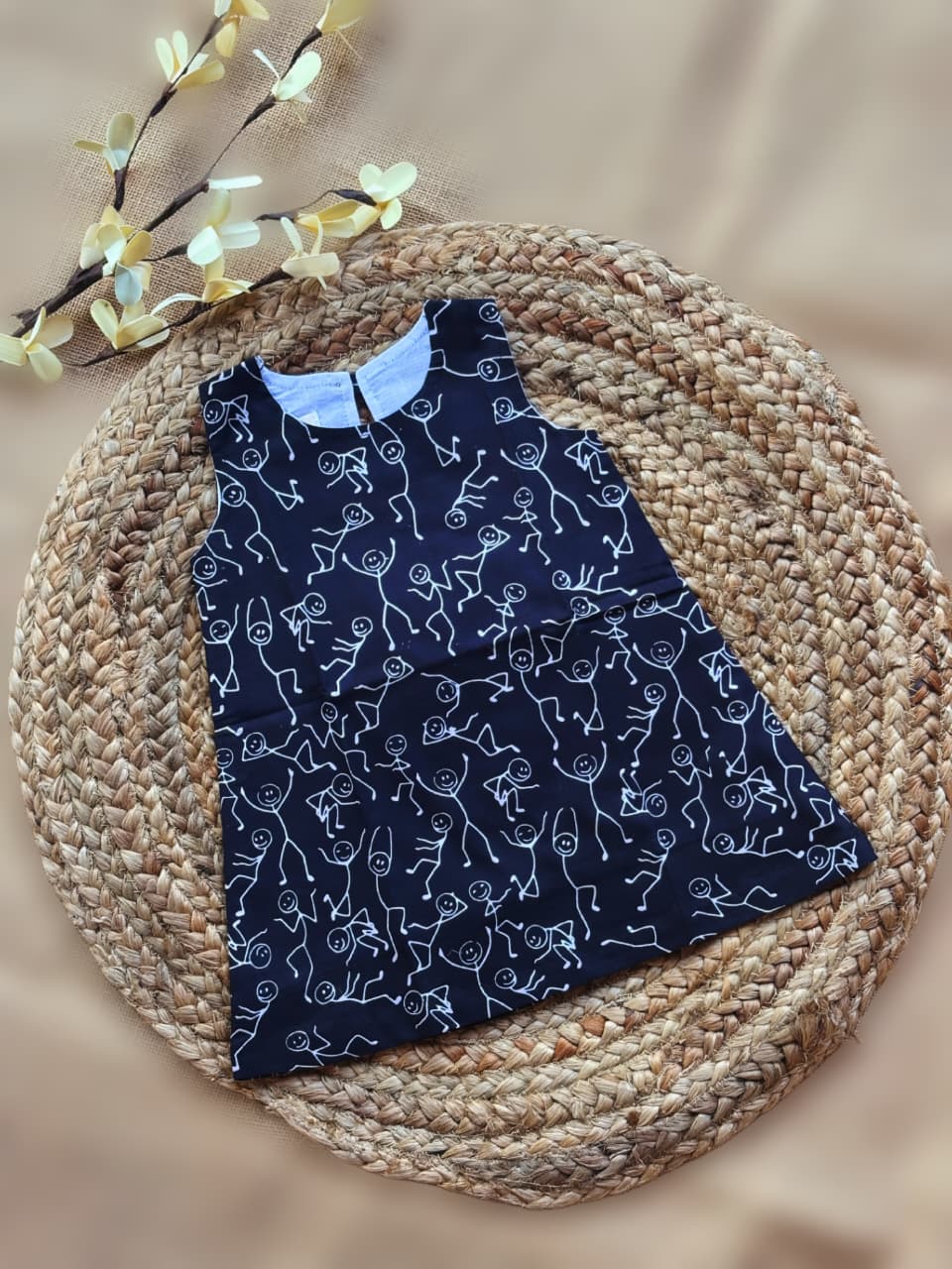 Happy Doodle  A-Line Frock