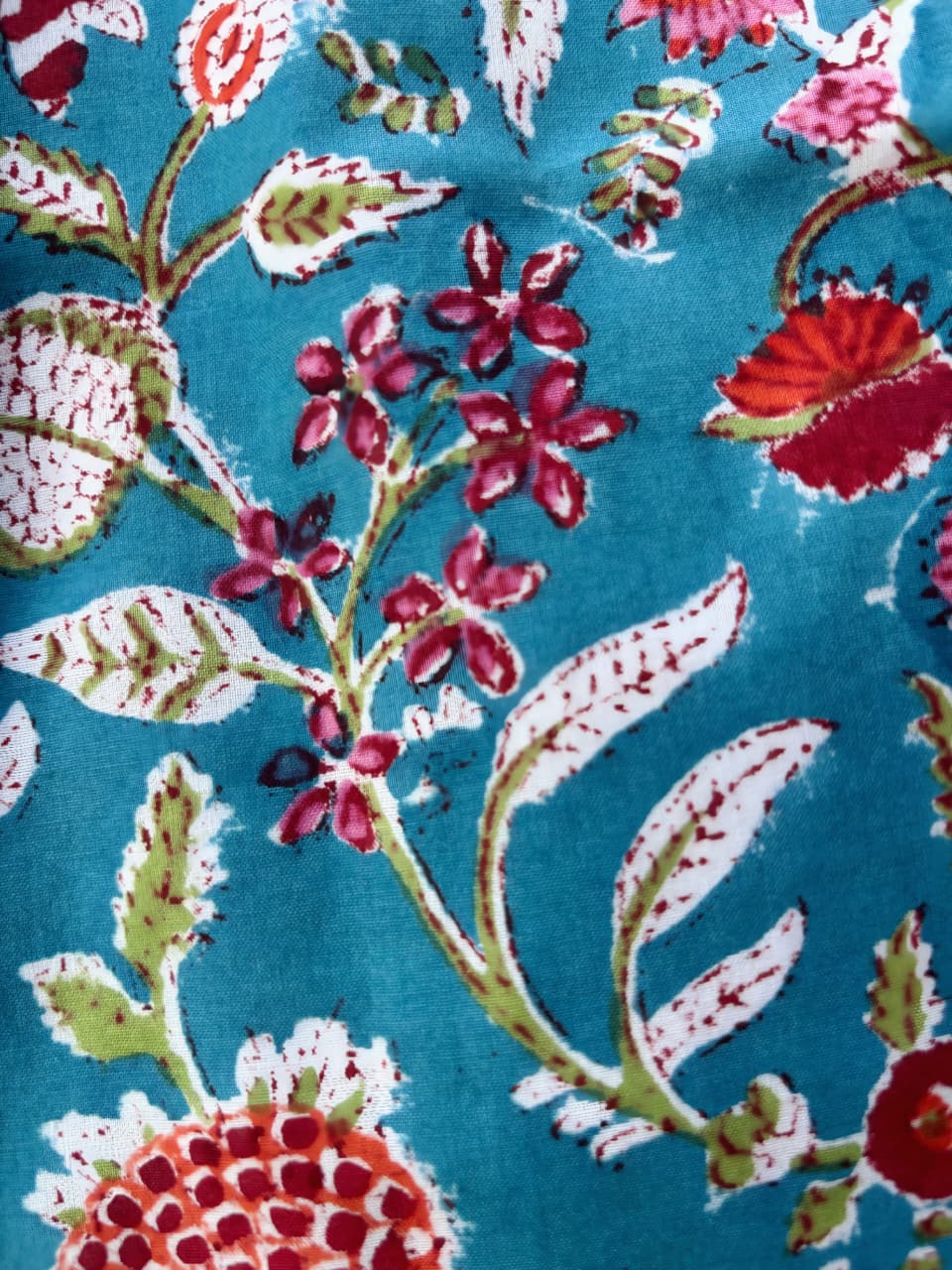 Blue Garden  A-Line Frock