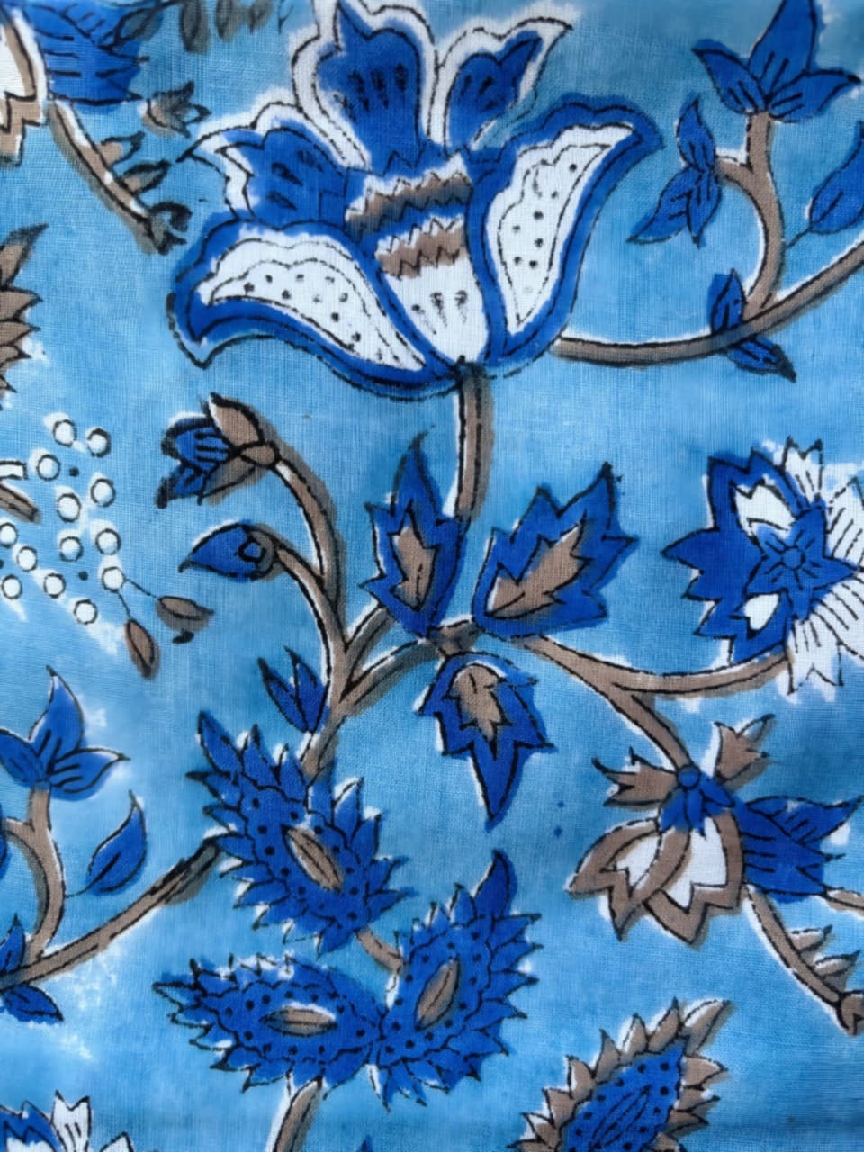 Sky Blossom  A-Line Frock