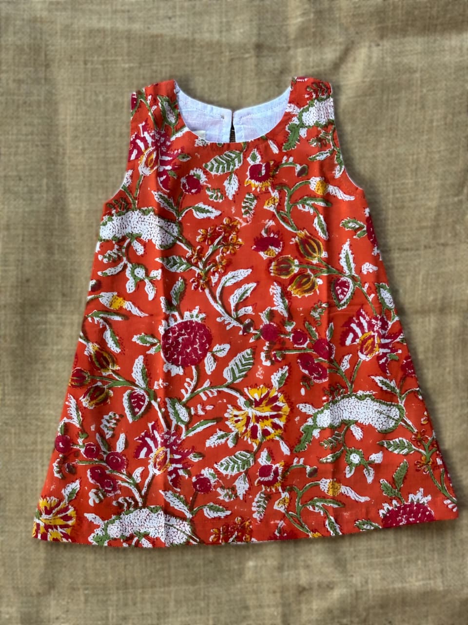 Coral Garden A-Line Frock