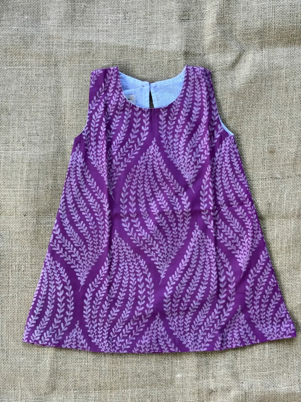 Lilac leaf A-Line Frock