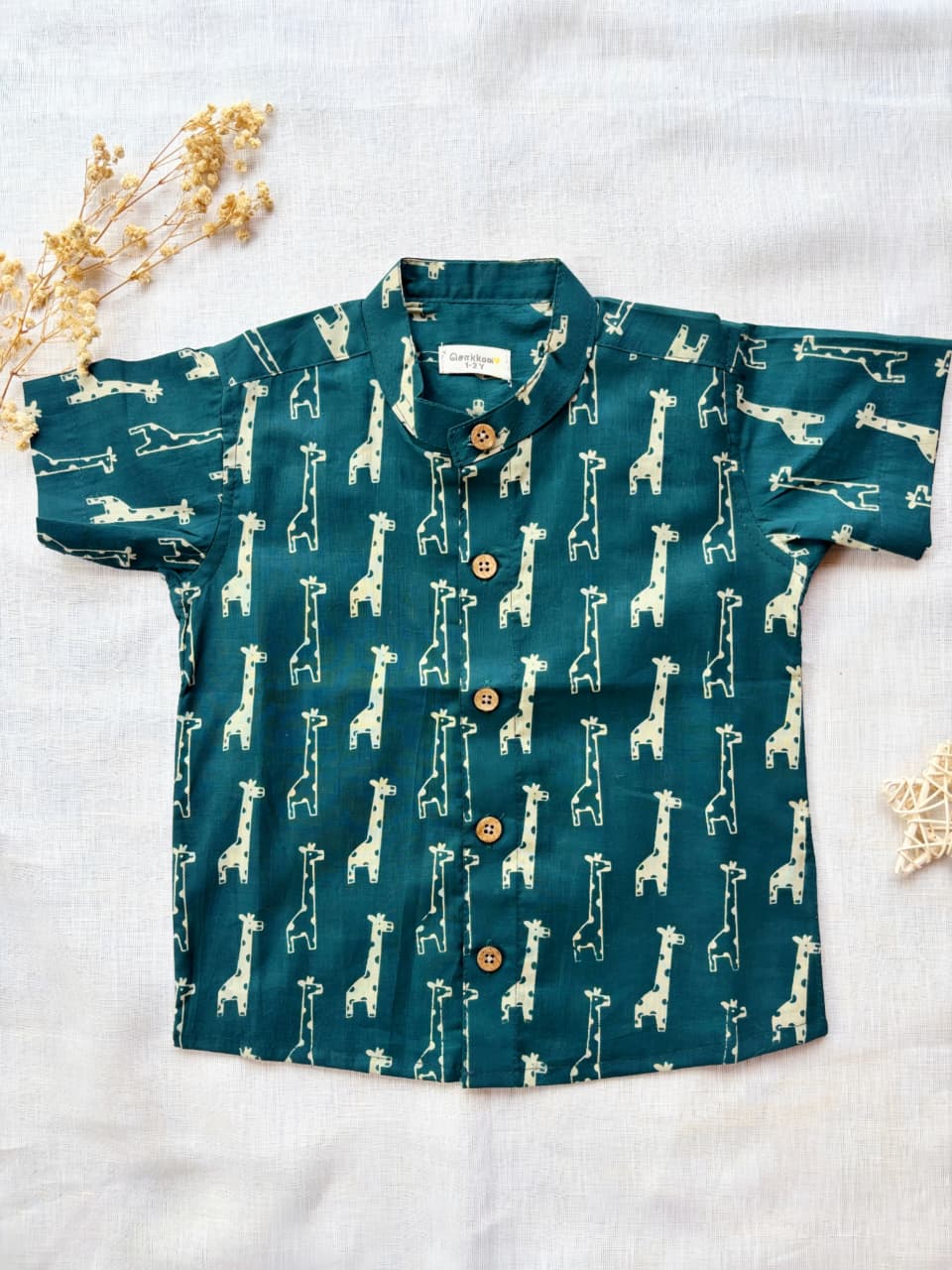 Teal Giraffe Shirt