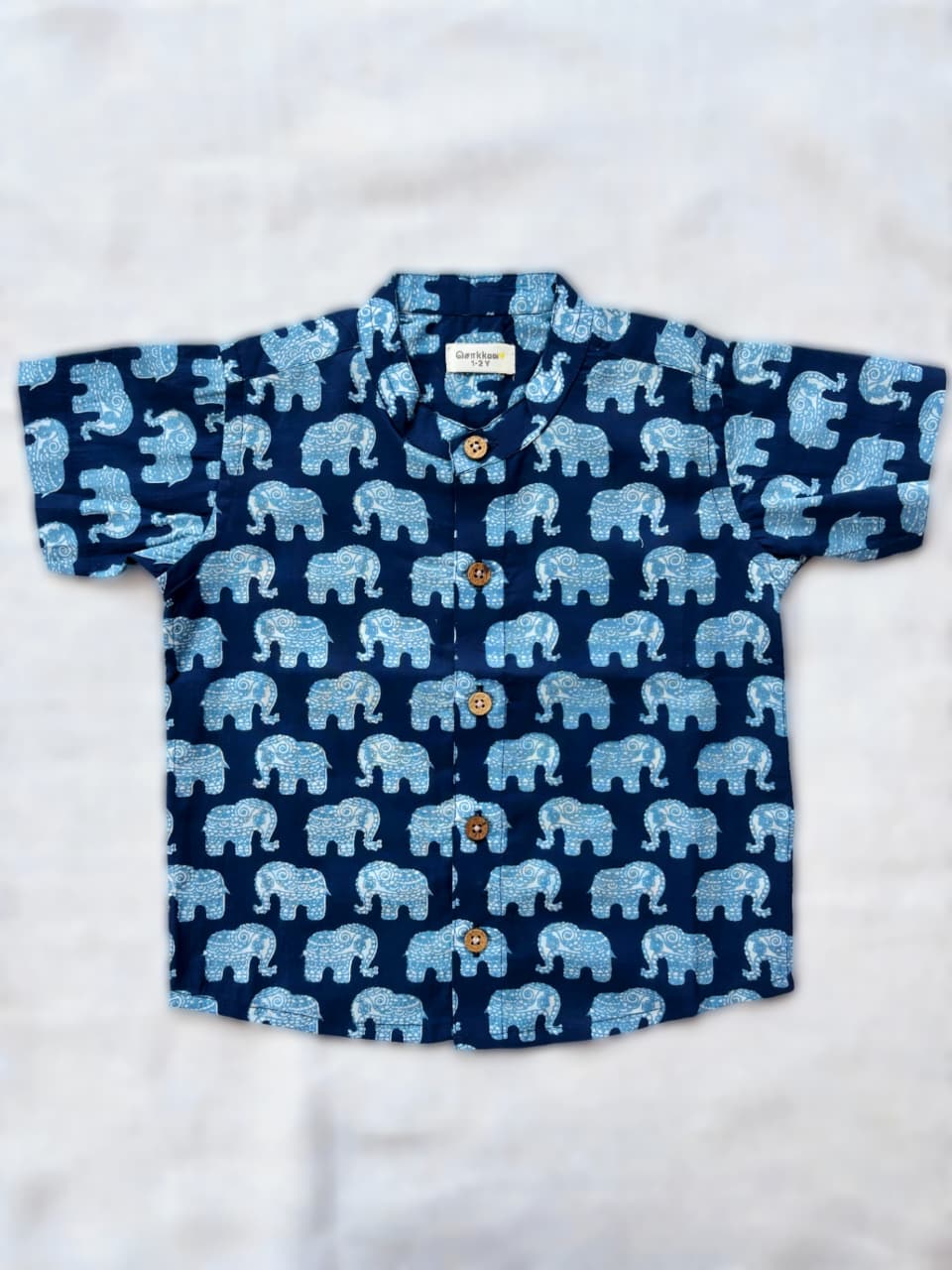 Indigo Elephant Shirt
