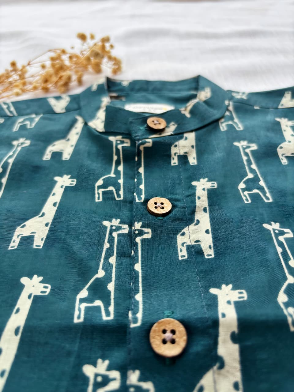 Teal Giraffe Shirt