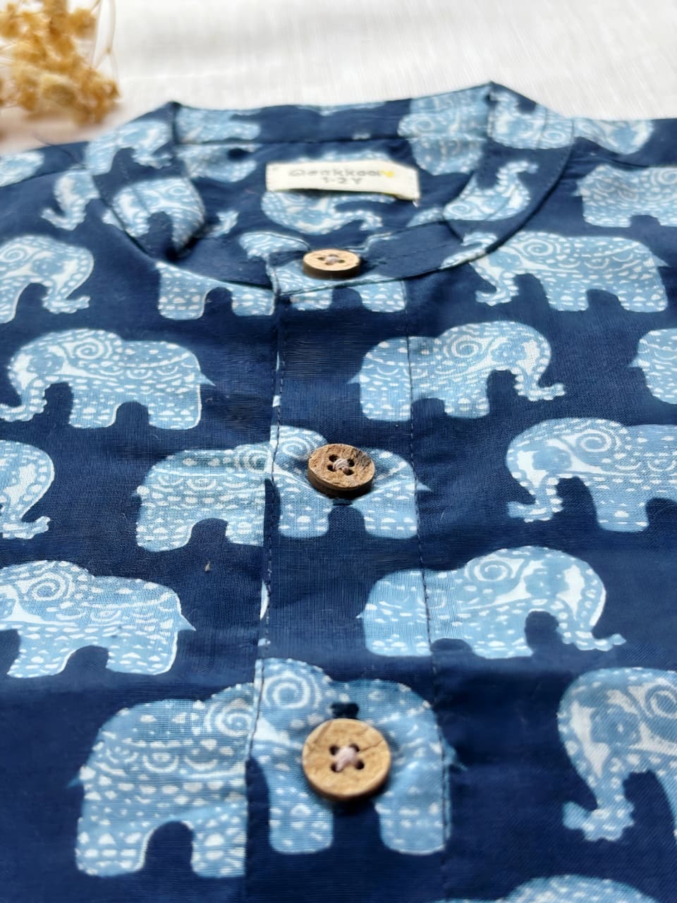 Indigo Elephant Shirt